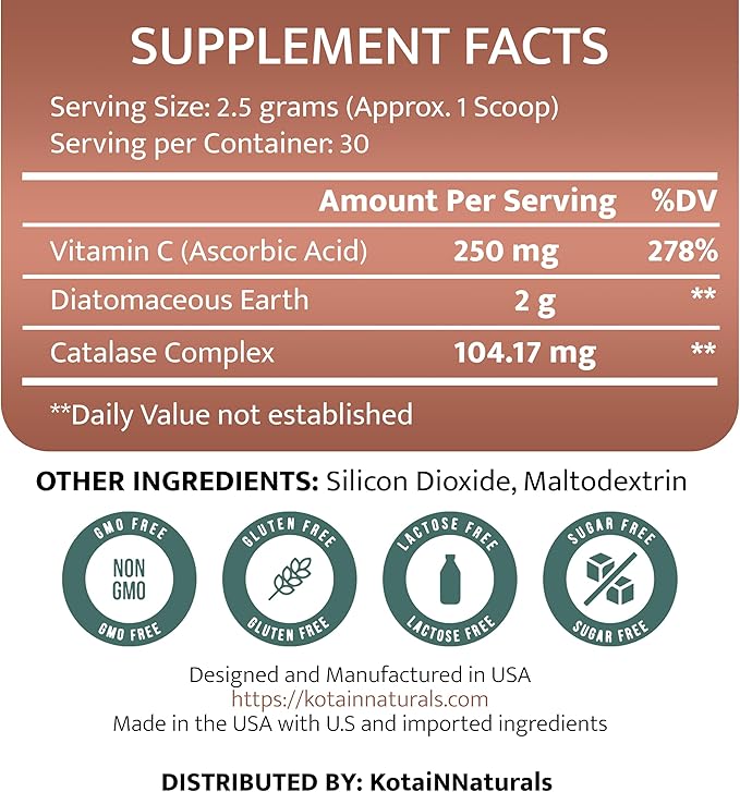 KotaiNNaturals Pure Radiance Hair Revive Unflavored Powder– 2-in-1 Supplement for Hair Growth & Gray Hair Reversal, Plus Collagen-Boosting Benefits for Skin, Nails, and Bones – for Men & Women