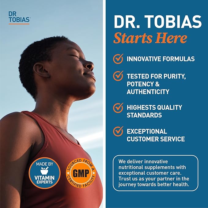 Dr. Tobias Alpha GPC & Joint Support Supplement - Support Cognitive Function & Joint Health with Bioavailable Choline Supplement & Premium Glucosamine, Chondroitin, and MSM, Non-GMO