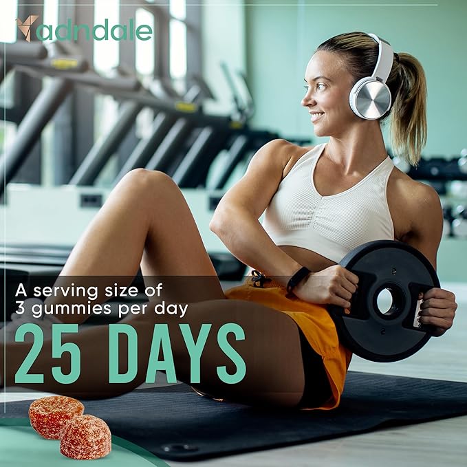 Creatine Monohydrate Gummies for Men & Women – 5000mg per Serving Creatine Supplement with Beta-Alanine, L-Citrulline & B12 – Supports Strength, Energy, and Recovery – 75 Vegan Gummies. Sugar-Free