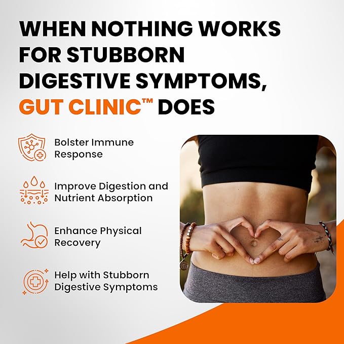 SaltWrap Gut Clinic Postbiotics - Gut Health, Complete Gut Repair, Barrier & Immune Support - Helps Bloating, Gas & Indigestion - 90 Capsules