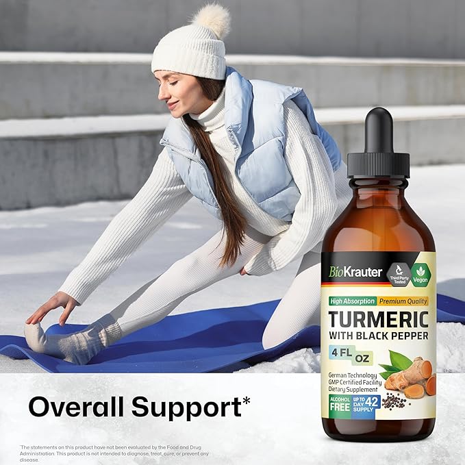 Turmeric with Black Pepper Tincture 4 Fl. Oz. & Milk Thistle 250 Capsules