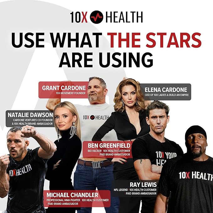 10X Health Magnesium Supplements - High-Absorption Magnesium Citrate for Sleep, Muscle & Nerve Support, Cardiovascular & Heart Health - 60 Capsules