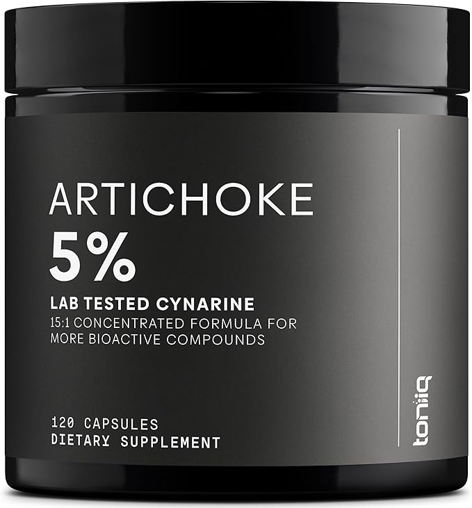 Artichoke Extract Capsules - Ultra High Potency 15:1 Extract with 5% Cynarin - Highly Concentrated - Third-Party Lab Tested - 120 Capsules