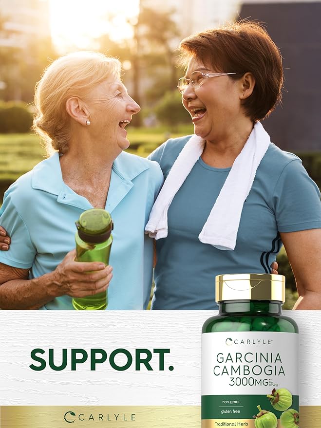 Carlyle Garcinia Cambogia Extract | 3000mg | 180 Capsules | Non-GMO, Gluten Free Supplement