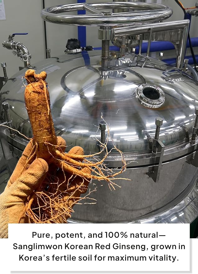 Korean Food Sanglimwon Gold Black Stick, High-Potency Red Ginseng with 17mg Ginsenosides, Luxurious Gift Package, 30 Sticks