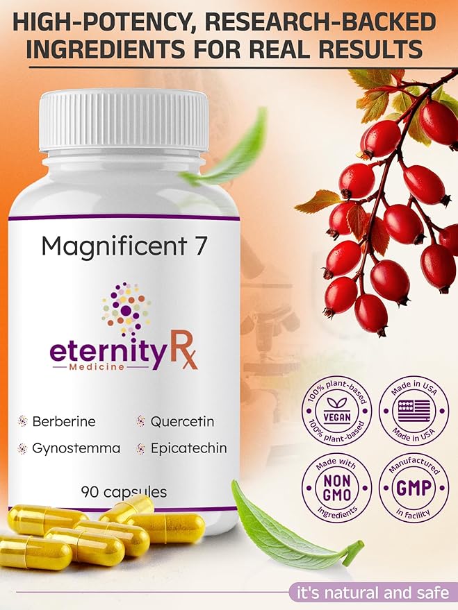 Resveratrol + Dihydroberberine + Quercetin Complex – Anti-Aging Cellular Supplement with Vitamin C & Zinc – Longevity & Mitochondrial Support – 90 Capsules – Doctor Formulated