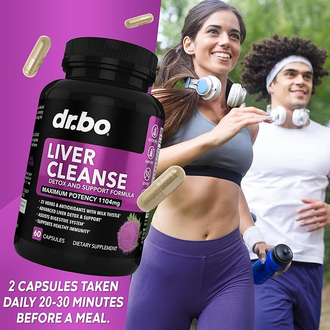 Multi Collagen Peptides & Liver Cleanse - Type I, II, III, V, & X Multi Collagen Peptides for Skin, Hair & Nails - Liver Cleanse Detox Support Supplement, Natural Milk Thistle Dandelion Supplements