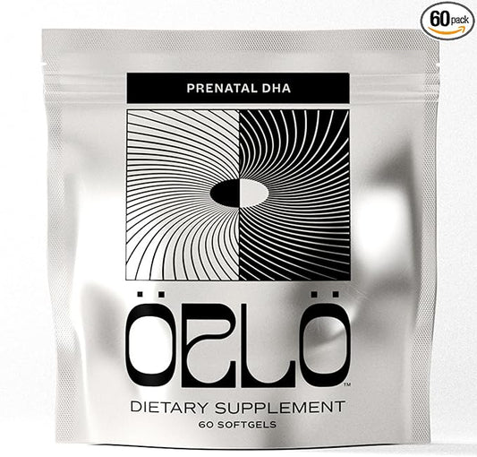 Orlo PRENATAL DHA - Prenatal DHA Omega 3 Supplement - Triple Strength Omega3s - Vegan DHA & EPA - Algae Omega-3 Oil - Supports Brain Development During Pregnancy & Lactation (60 Mini Softgels)