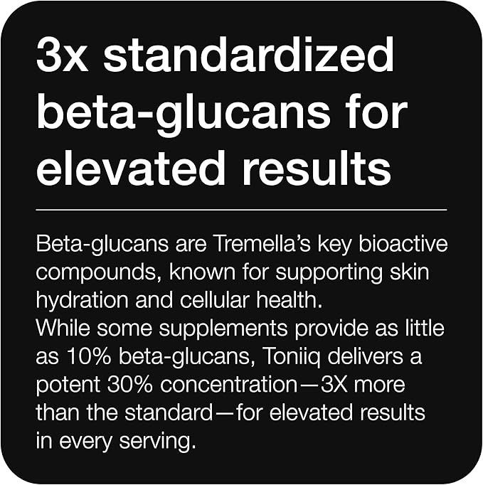 Tremella Mushroom Ultra High Potency 15:1 Extract with 30% Beta Glucans - Pure & Concentrated Formula - Third-Party Lab Tested for Purity & Quality - 120 Capsules