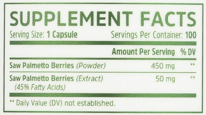 ZHOU Nutrition Saw Palmetto Prostate Health Complex, 100 CT (Pack of 2)
