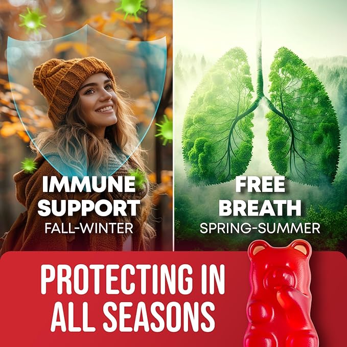 Quercetin Gummies + Irish Sea Moss Gummies - Immune Support Gummies - Irish Sea Moss Bladderwrack Burdock Root & Quercetin with Vitamin C - 60 Seamoss Gummies, 60 Quercetin with Zinc Gummies