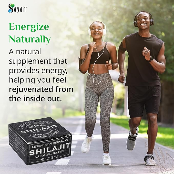 Sayan Pure Shilajit Resin 1.4oz/40g, 265 Servings - Potent Organic Fulvic Acid Supplement - Supports Immune System, Memory, Focus, and Provides Natural Energy, Detox - Vegan, Non-GMO