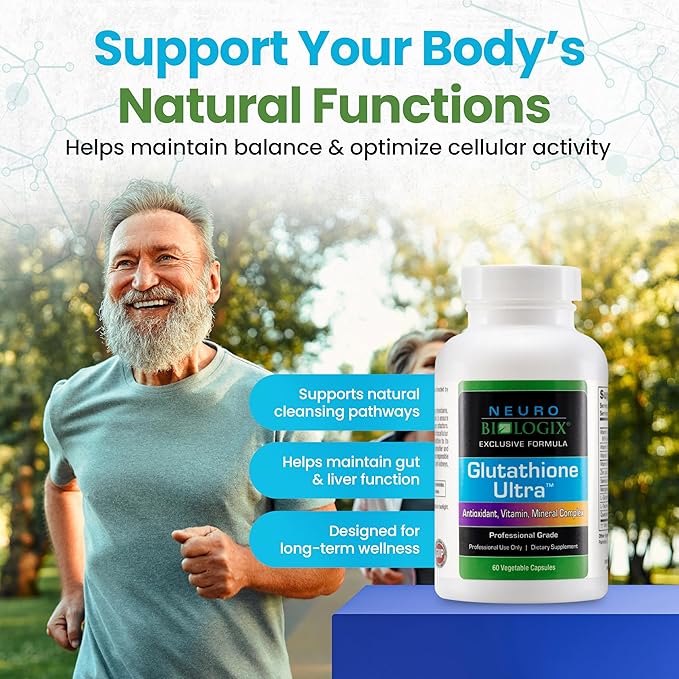 Glutathione Ultra Complex – Comprehensive Antioxidant Support for Detox & Immune System Function - Glutathione Supplement with L-glutathione, Quercetin, Zinc, Selenium & Vitamins A & C - 60 Capsules