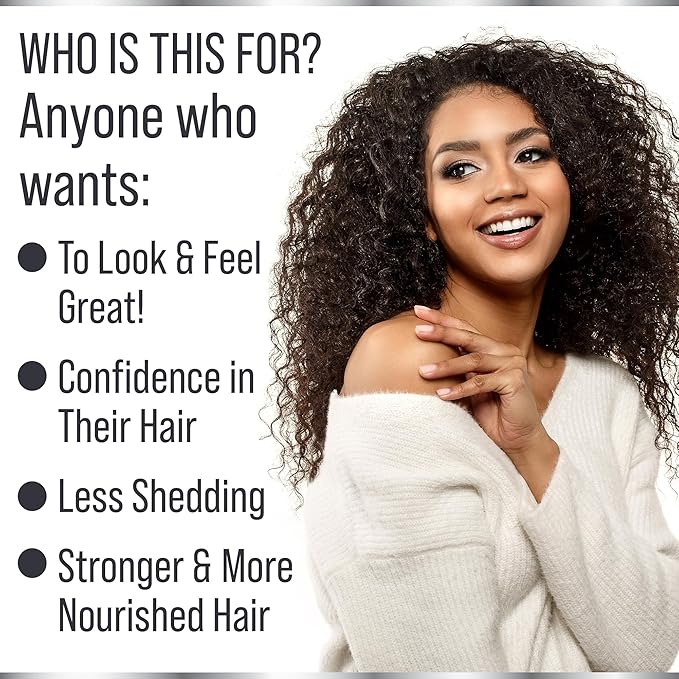Biotin + Soluble Keratin Hair Growth Supplement - Clinically Tested Cynatine Keratin with 10000mcg Biotin Vitamins for Thicker, Healthier Hair for Women, Men