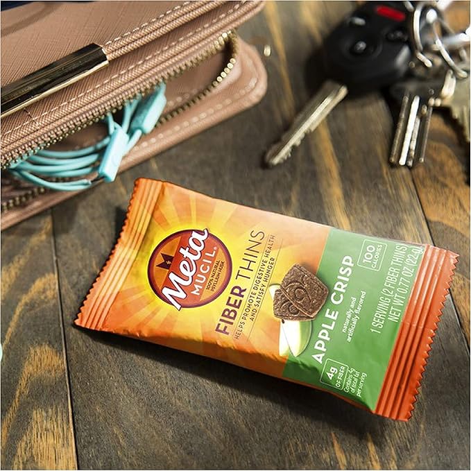 Metamucil Fiber Wafers Apple Crisp Packets, 2 ea