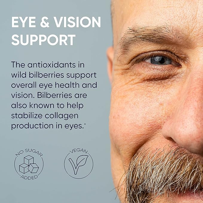 Wild Bilberry Extract Organic Blueberry Powder USDA Organic Raspberry Powder Bundle Blueberries Raspberries Powdered Whole Berry for Baking Bilberry Supplement for Eyes