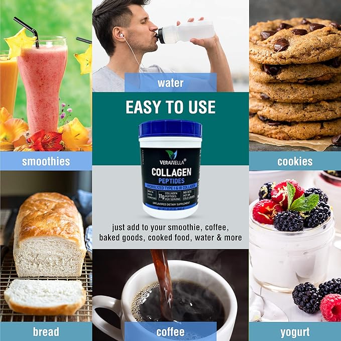Collagen Peptides | Hydrolyzed Type 1 and 3 | 11 g Serving | 60 Servings | Pasture Raised