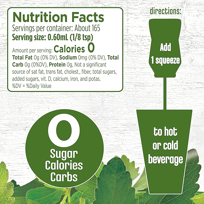 SPLENDA Stevia Liquid Zero Calorie Sweetener Drops, 1.68 Ounce Bottle (Pack of 2)