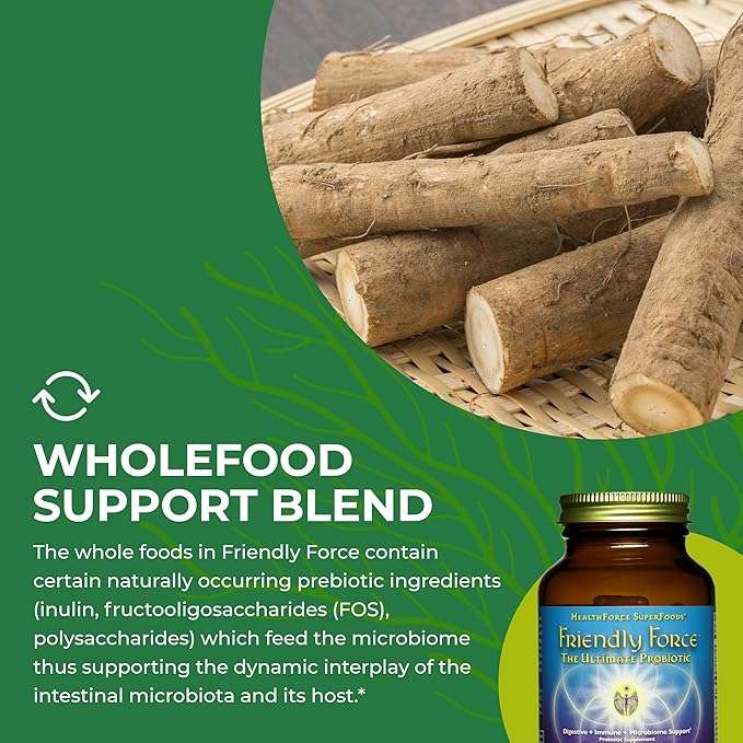 HealthForce SuperFoods Friendly Force - Capsules - 120 Vegan Capsules