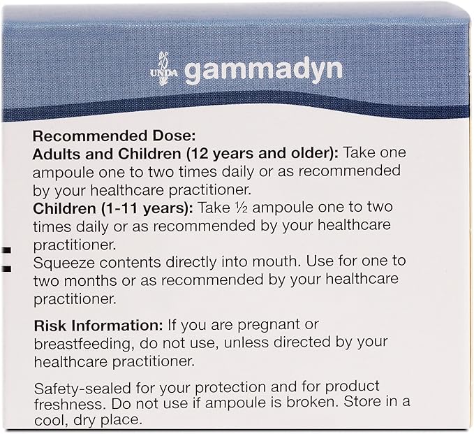 UNDA GAMMADYN Zn-Cu | Zinc-Copper Oligo-Element Supplement | 30 Ampoules
