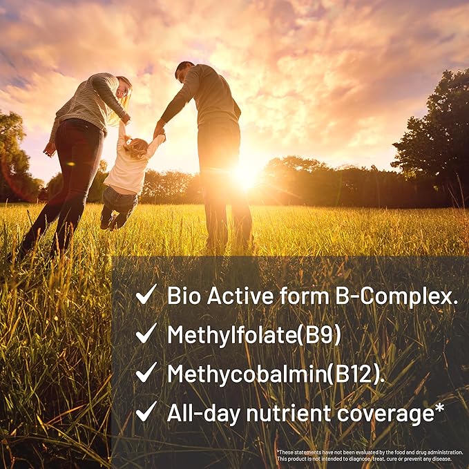 Vitamin B Complex - Active B1, B2, B3, B6, B12, Thiamine, Riboflavin, Niacin, Folate, Biotin, Pantothenic Acid, Inositol by CGM Labs