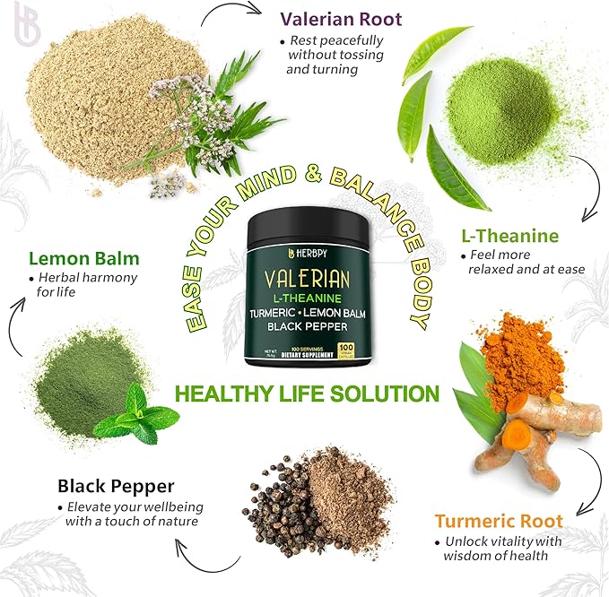 Bundle 5in1 Valerian Root Supplement 100 Count & 6in1 Myo-inositol & D-Chiro Inositol Supplement for Women 120 Count - Support Restful Night, Relaxation, Heart & Overall Health