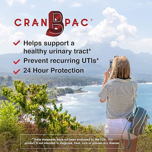 Nutritional Designs Cran-B-PAC Cranberry Supplement, Urinary Tract Health for Women Cranberry Concentrate Liquid with Vitamins, UTI Prevention for Women, Natural & Non GMO, 36mg PAC, 30 Oz Bottle