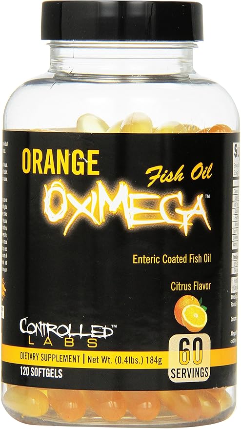 CONTROLLED LABS Overall Health Bundle, 30 Servings Orange Triad, 120 Count Orange Oximega Fish Oil, Muscle Building and Recovery Supplement for Men and Women