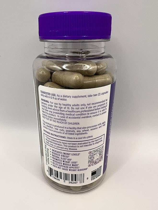 Beyoutiful Happy Balance Soul Dietary Supplement Weight Loss & Appetite suppressant Metabolism Support for Fat Burning. Suplemento para supresion de apetito y bajar de peso, quema de grasa