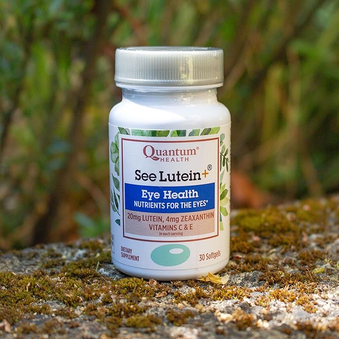 Quantum Health See Lutein+, Lutein & Zeaxanthin Eye Supplement, with Eye Vitamins C and E, Helps Maintain Overall Eye Health - 30 Softgels, 30-Day Supply