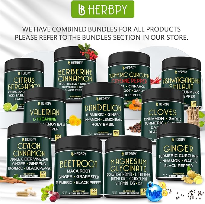 Bundle 6in1 Beet Root Capsules & 6in1 Citrus Bergamot Supplement - Support Restful Night, Heart, Digestion and Immune