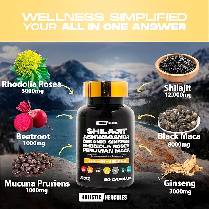 Rhino Horn - Vitality Boost - 8 in 1 Potent Shilajit Blend