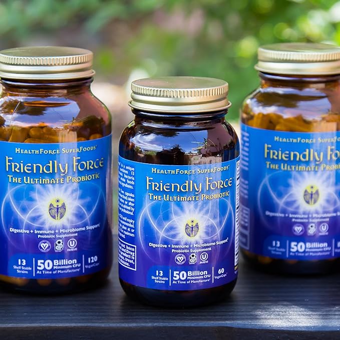 HealthForce SuperFoods Friendly Force - Capsules - 120 Vegan Capsules
