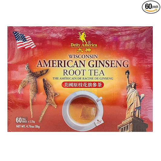 Wisconsin American Ginseng Root Tea 60 bags x 2.25g