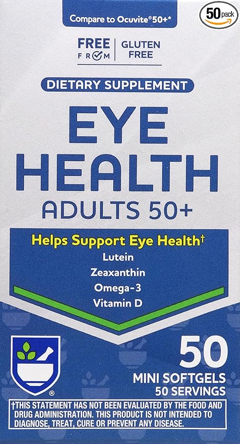 Rite Aid Eye Health Adult 50+ Dietary Supplement Mini Softgel - 50 ct