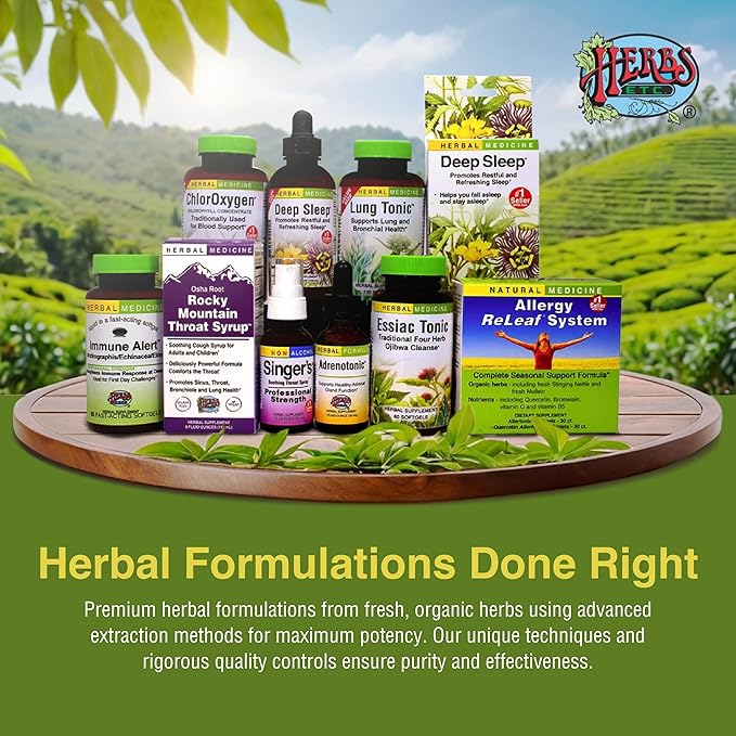 Herbs Etc. ChlorOxygen Chlorophyll Concentrate - Highly-Concentrated Energy Support - Aids Healthy Blood Circulation - Natural Vitality Support - Alcohol-Free - 2 fl oz (About 132 Servings)