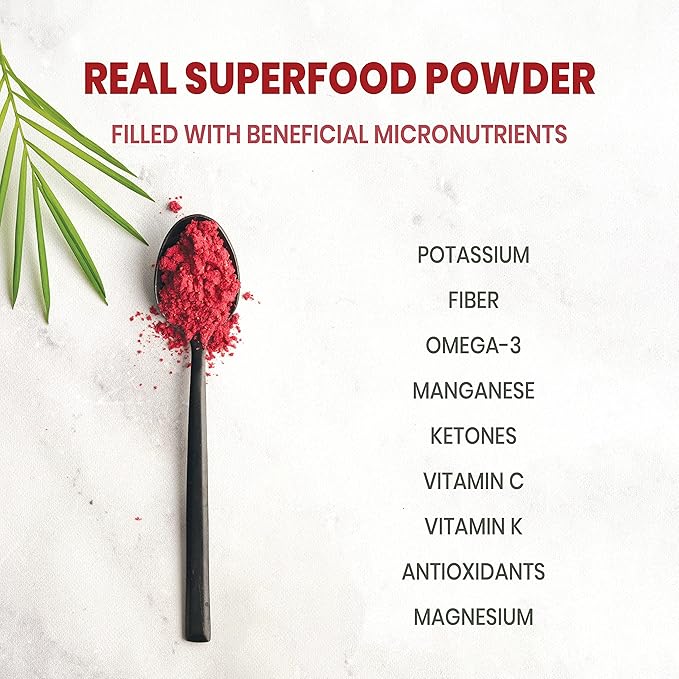 Wild Bilberry Extract Organic Blueberry Powder USDA Organic Raspberry Powder Bundle Blueberries Raspberries Powdered Whole Berry for Baking Bilberry Supplement for Eyes