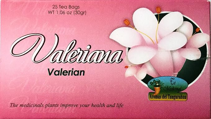 Valeriana Té. 25 Tea Bags. Valerian Tea. 2-PACK (50 Tea bags Total) (50 Bolsas)