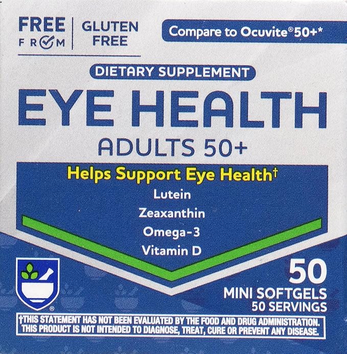 Rite Aid Eye Health Adult 50+ Dietary Supplement Mini Softgel - 50 ct