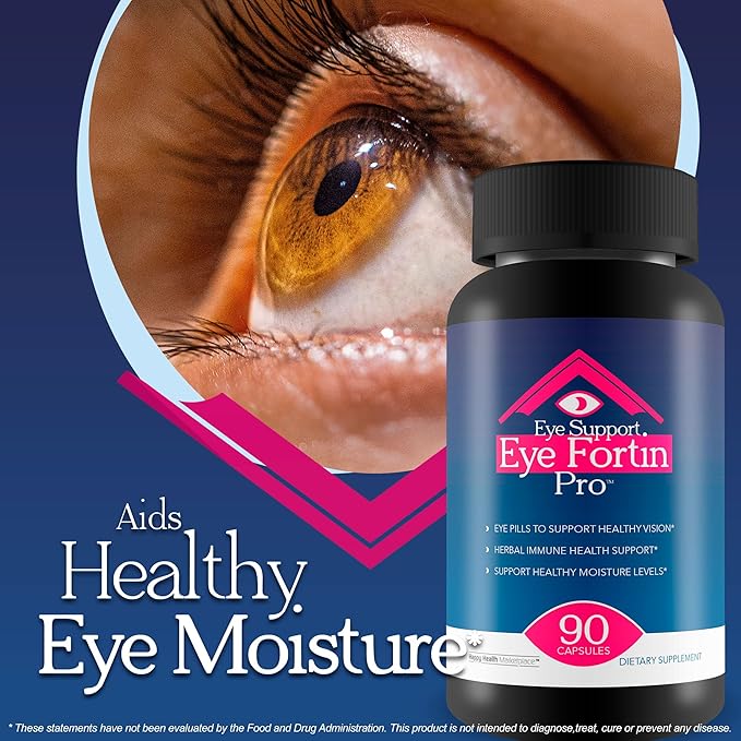 Eye Support Eye Fortin Pro - Our Best Eye Pills for Vision - Eye Care Supplements Healthy Vision Supplement - Herbal Vision Supplements for Adults - Pro Eyefortin Supplement Eye Support Vitamins