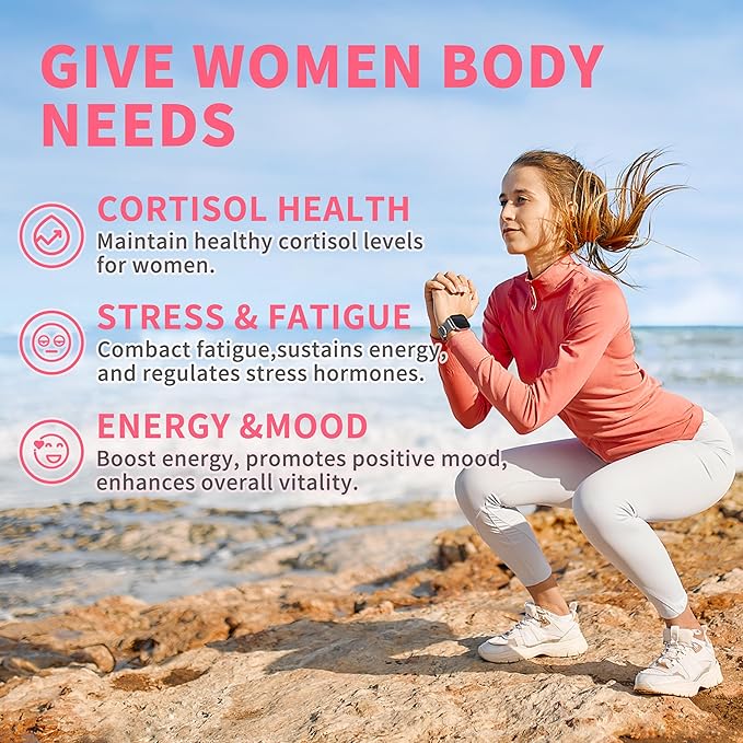 Cortisol Supplements for Women Liquid Drops,Cortisol Manager with Ashwagandha,L-theanine,Phosphatidylserine,Rhodiola Rosea for Mood Support,Adrenal Balance,Sleep,Vegan,Natural Flavor,6 Fl Oz