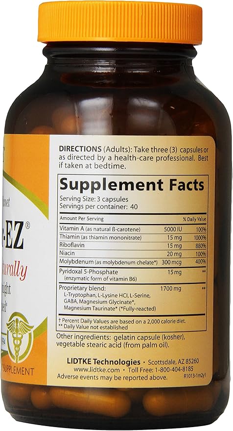 Lidtke Technologies Slumber-EZ Capsules, 120 Count