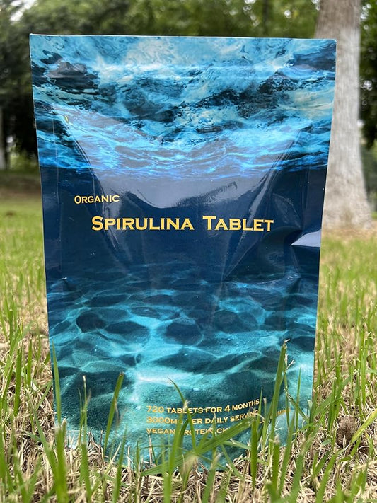 Organic Spirulina Tablets – Nature’s Own Superfood and Nutritional Supplement,Spirulina and Blue-Green Algae for Full Body Support – 60 Tablets