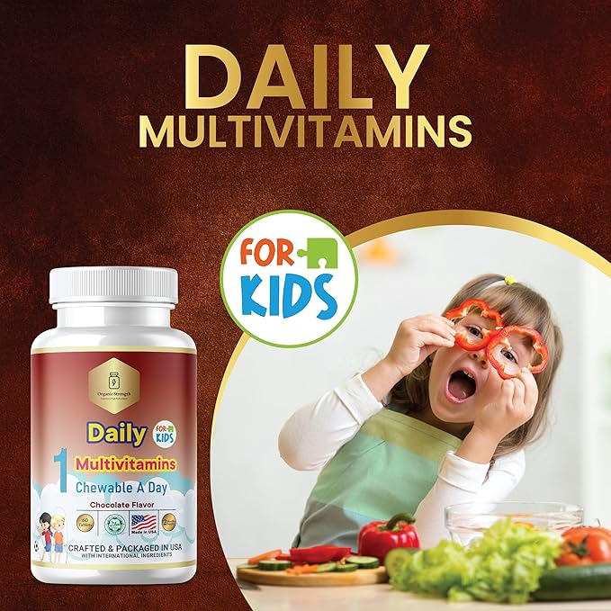 Kids 1 Chewable A Day Halal Multivitamins for Age 4-12, 60 Servings