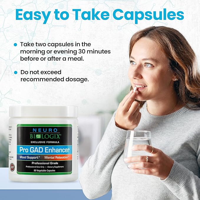 Pro GAD Enhancer 90 Capsules – Multi-Action GABA Supplement for Relaxation, Mood &, Nervous System – Contains 5 Key Ingredients, Including Magnesium, Zinc, L Theanine & Kava Kava