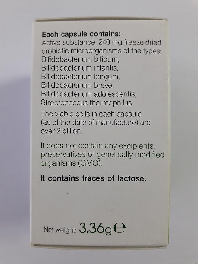 Genesis Bifidobacterium Complex BB Probiotic 14 Capsules of 240 Mg Travel Pack