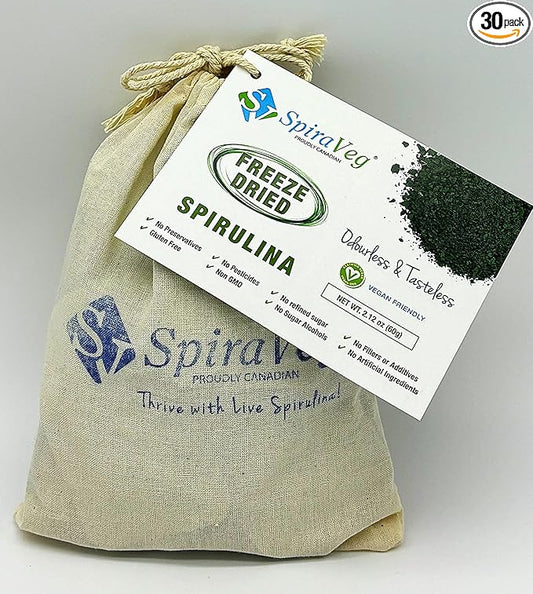 Freeze Dried Spirulina Powder, Grown in Canada