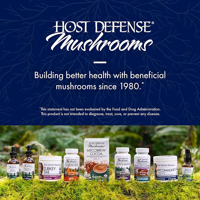 Host Defense Stamets 7-7 Species Blend - Mushroom Supplement for Immune Support - Includes Royal Sun Blazei, Cordyceps, Reishi, Maitake, Lion's Mane, Chaga & Mesima - 30 Capsules (15 Servings)*