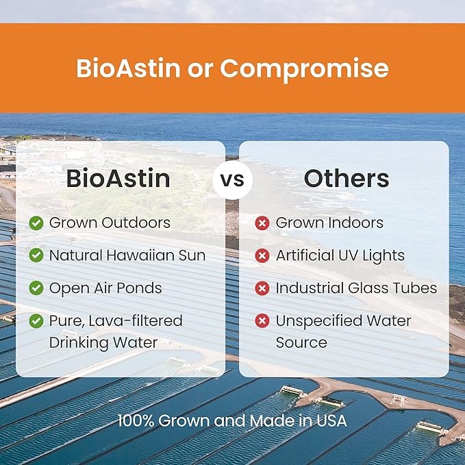 Nutrex Hawaii BioAstin Hawaiian Astaxanthin - 4mg, 270 Softgels - Farm-Direct Premium Antioxidant Supplement to Support Eye, Skin, Joint & Immune System Health -Non-GMO & Gluten-Free