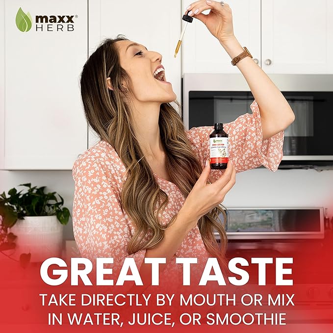 Maxx Herb Ashwagandha Extract – Max Strength Liquid Tincture Absorbs Better Than Capsules or Powder - for Stamina, Memory, and Immune Support – 4 Bottles, 4 Oz Each (240 Servings)